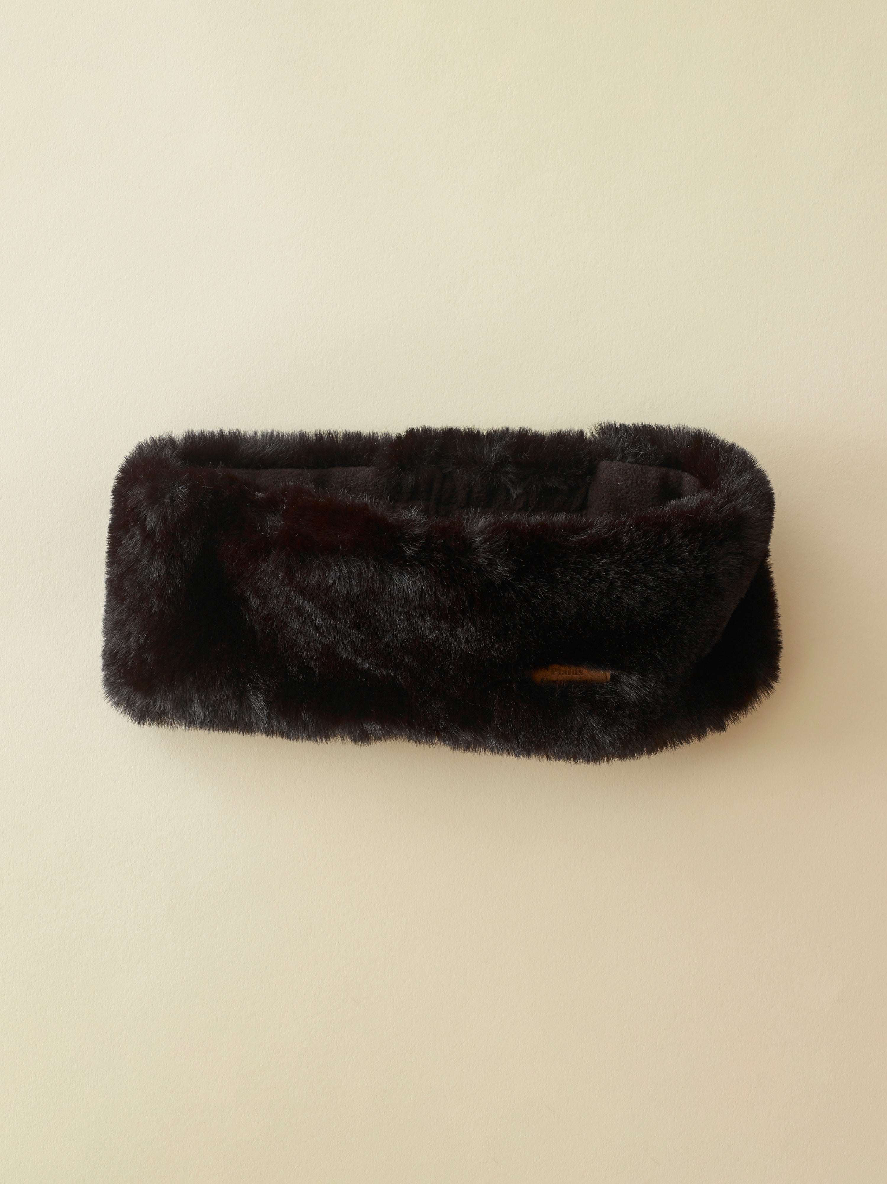 Headband en Fausse Fourrure Noir