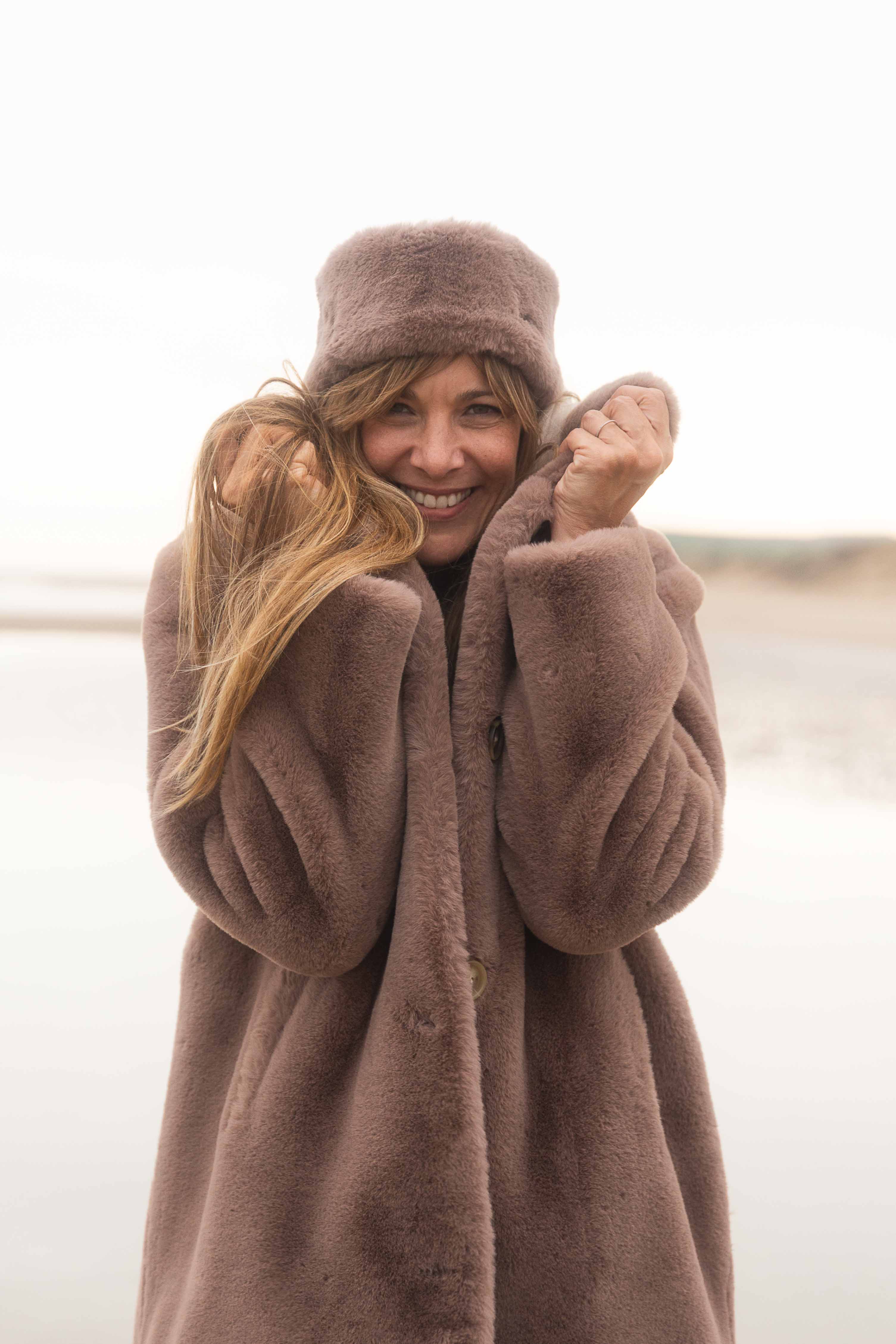 Brown Faux Fur Headband