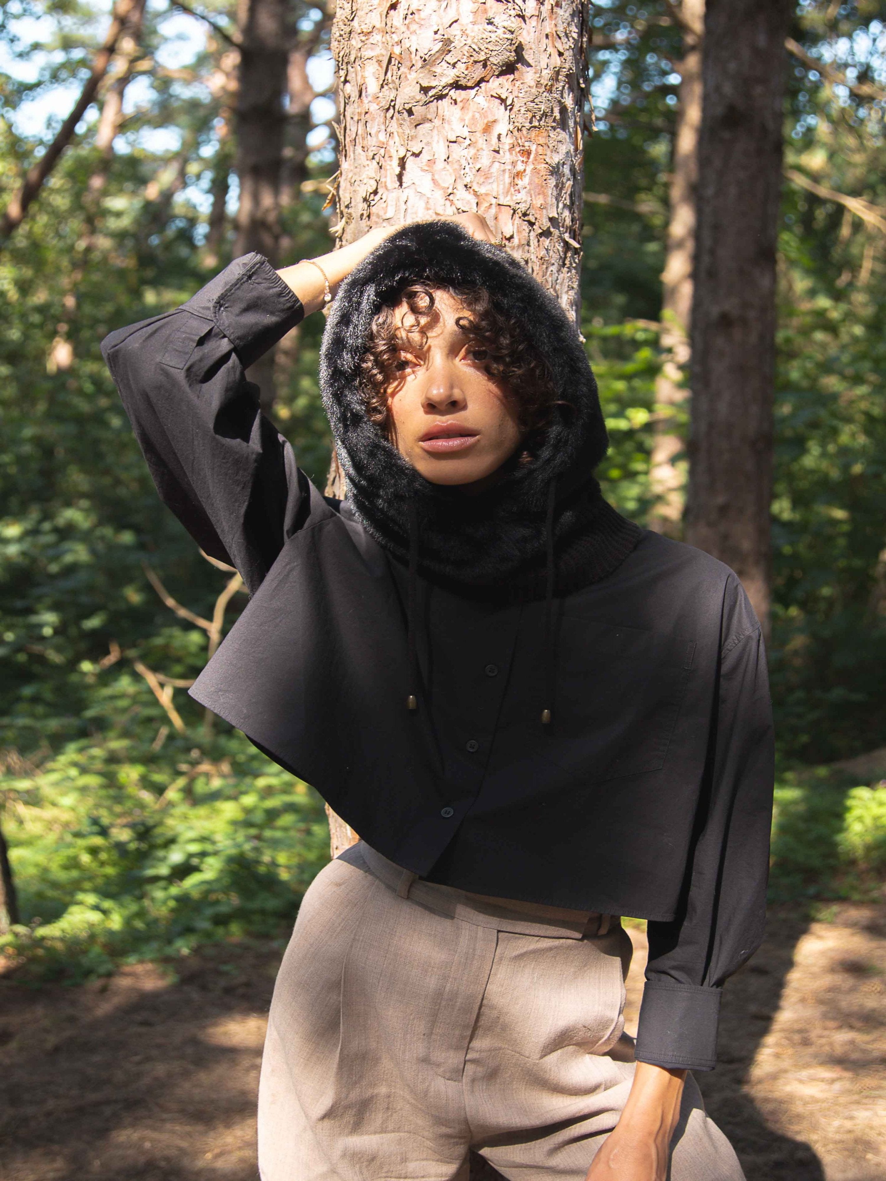 Cocooning Faux Fur Hood