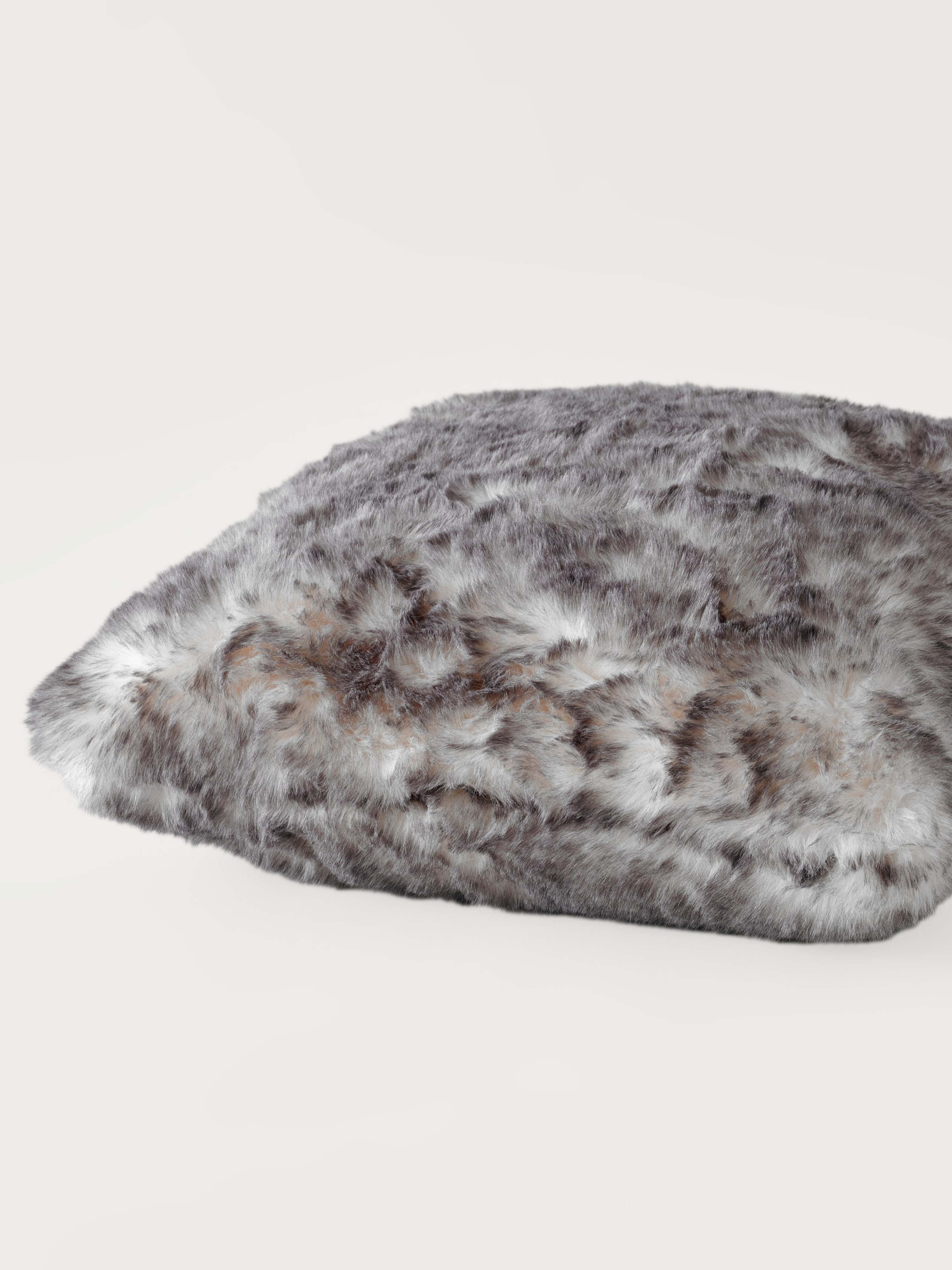 Sensation Faux Fur Cushion Gray