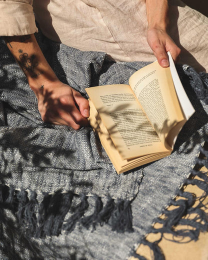 Fouta bleu