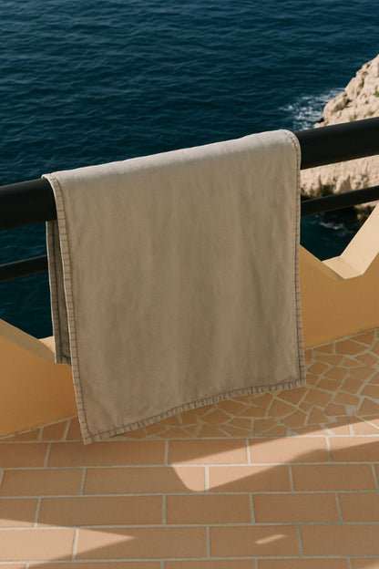 Fouta Coton ixchel gris clair