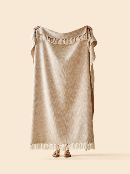 Fouta en Coton Beige
