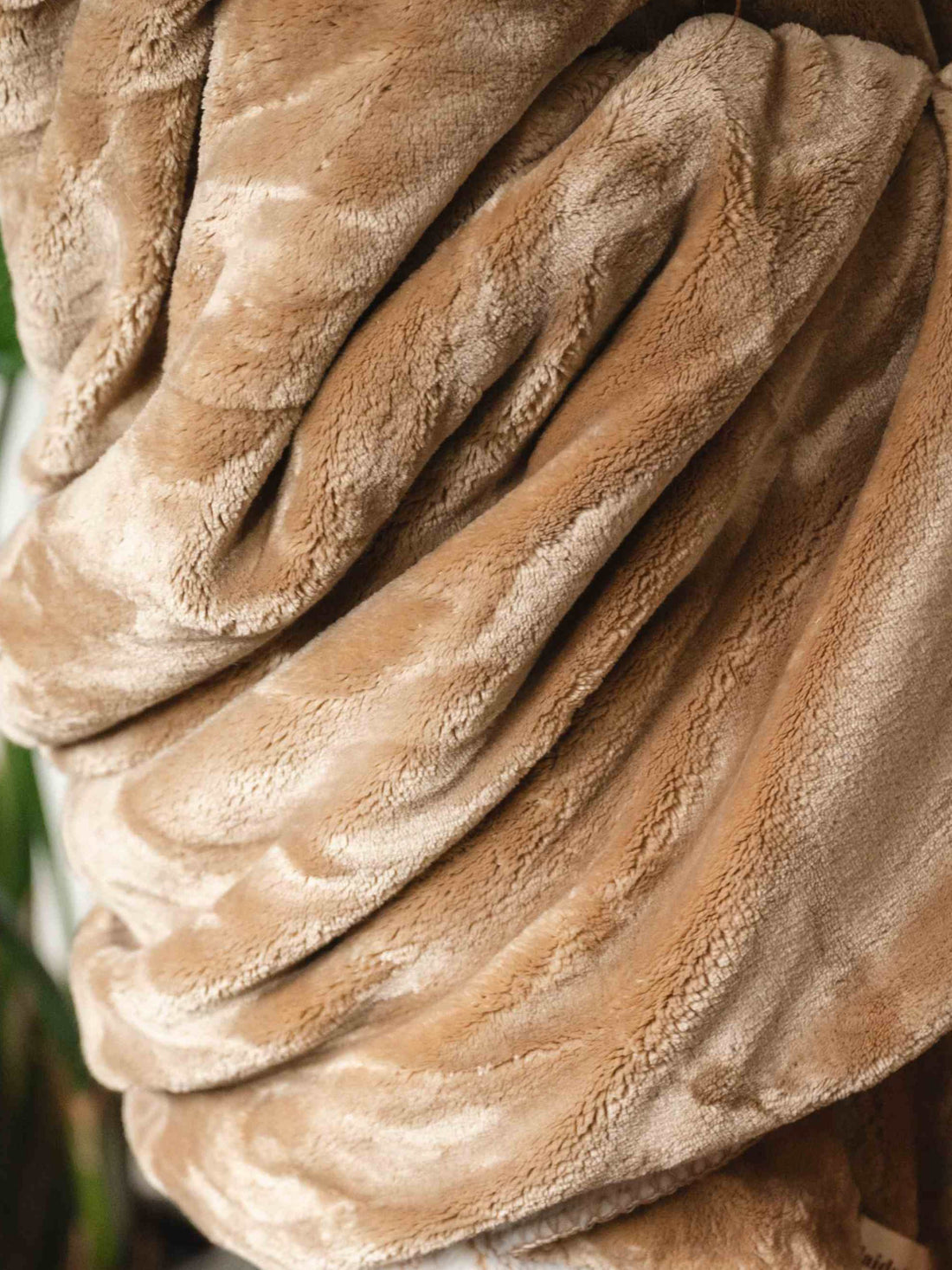 Plaid Cosy Bicolore Nougat