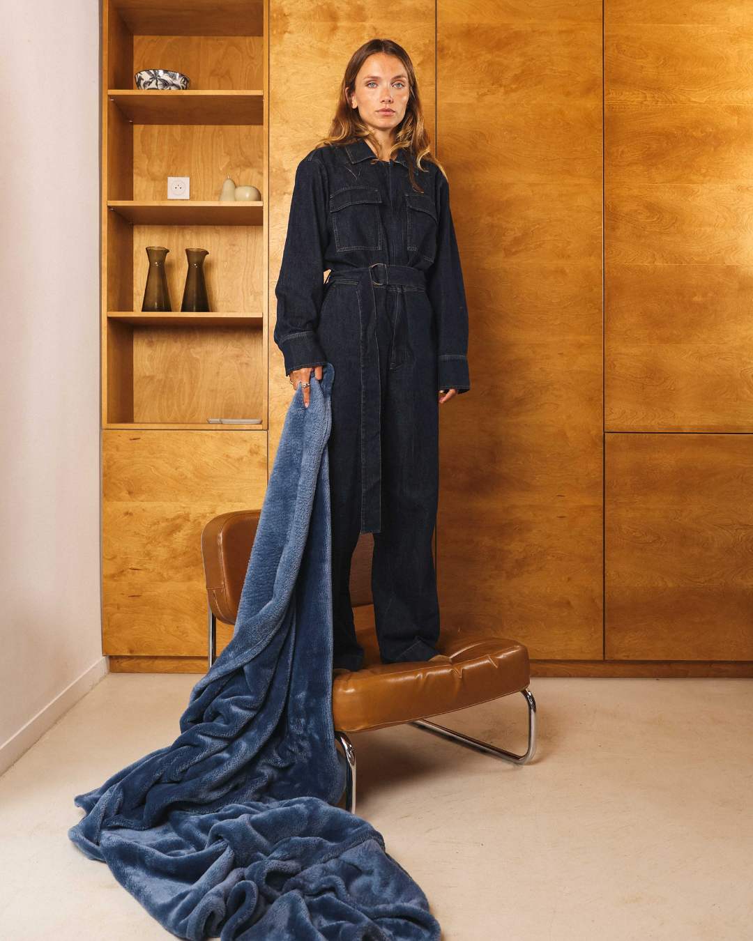 Plaid Classique bleu