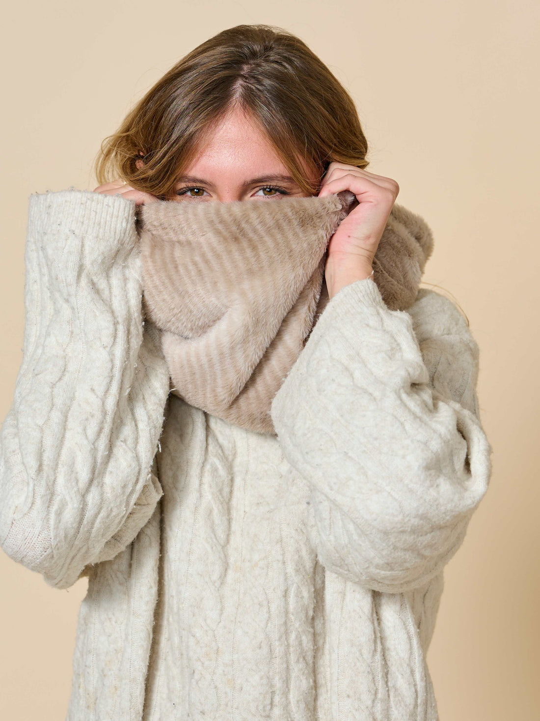 Light Brown Mink Faux Fur