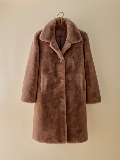 Cocooning Faux Fur Coat