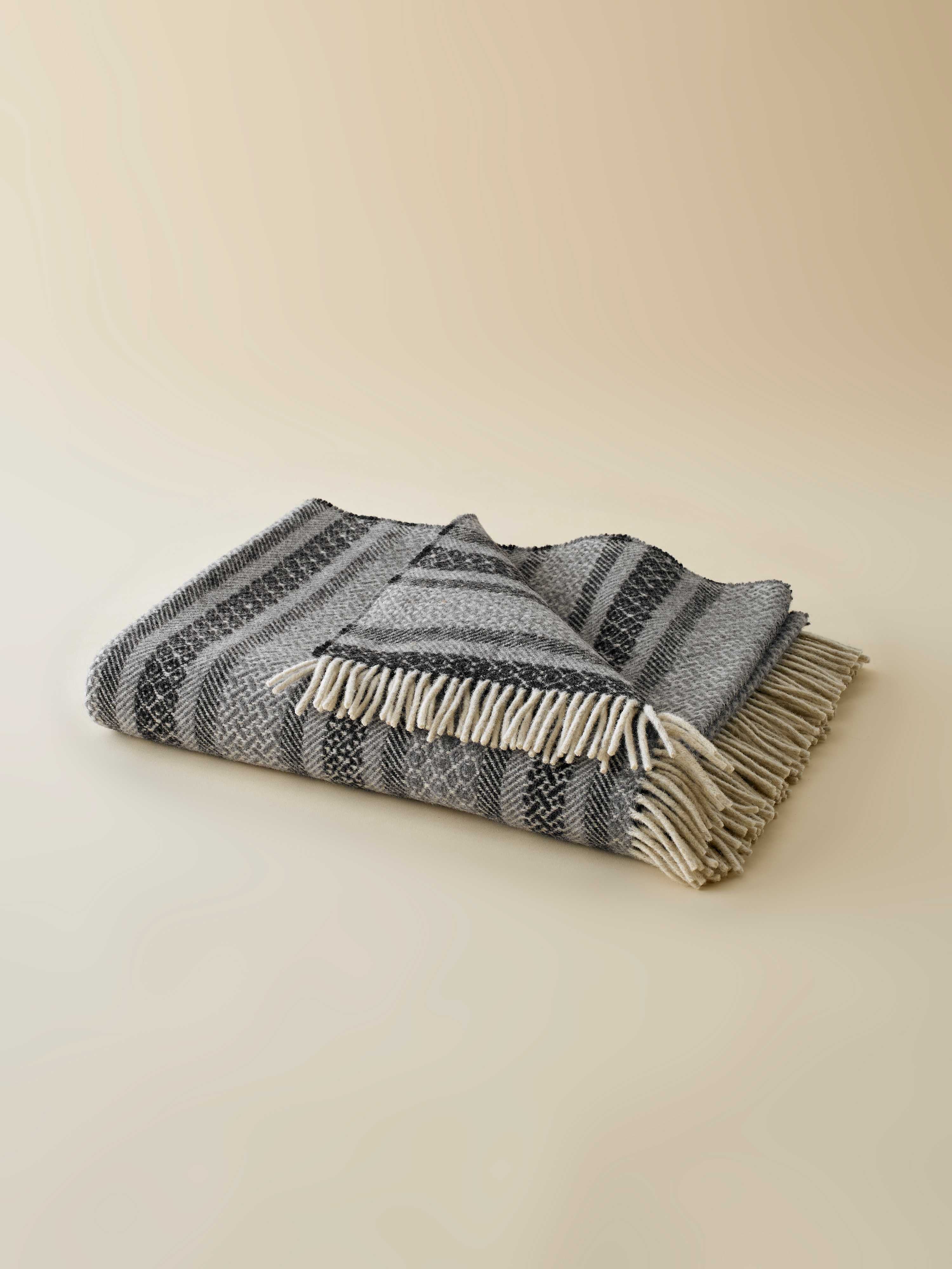 plaid laine gris