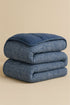 dessus de lit coton indigo
