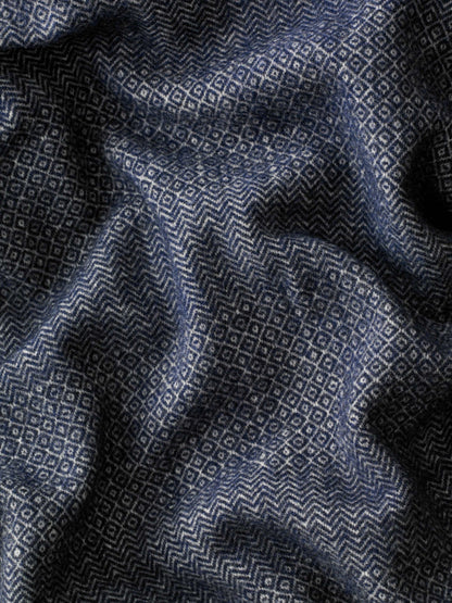 Plaid laine bleu