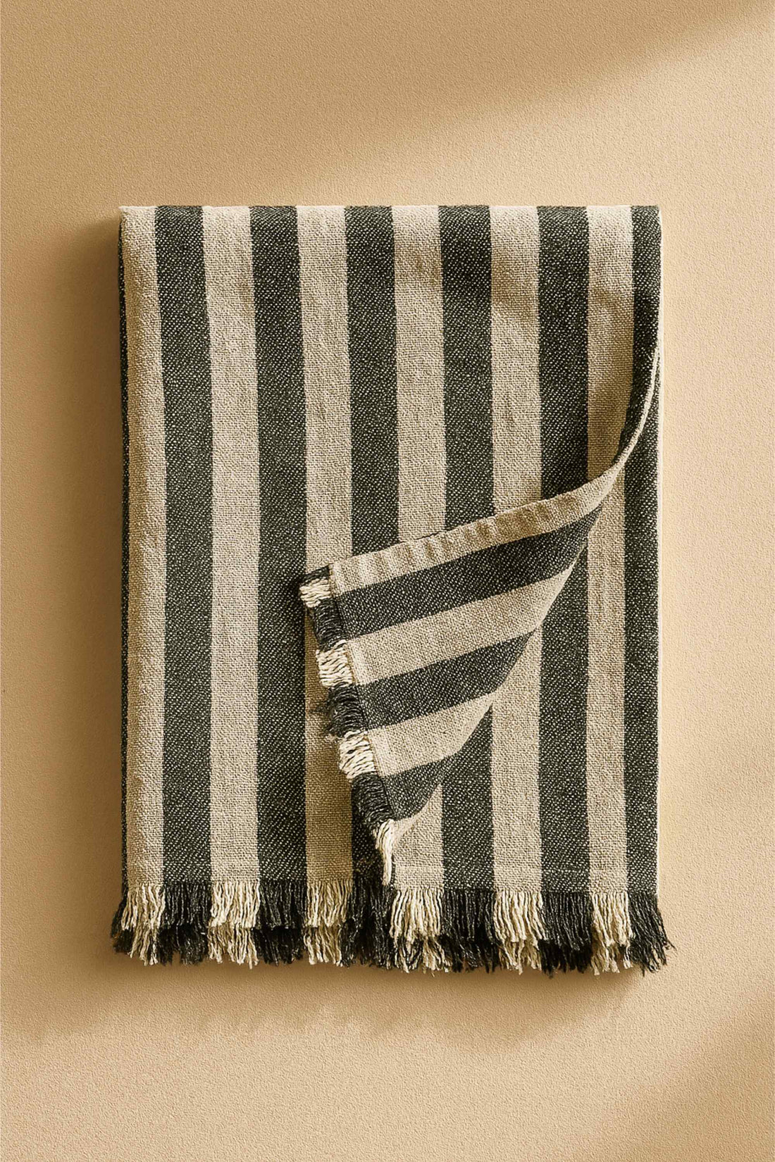 fouta coton gris