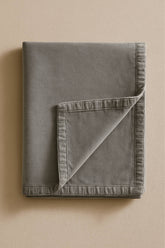 fouta coton gris clair