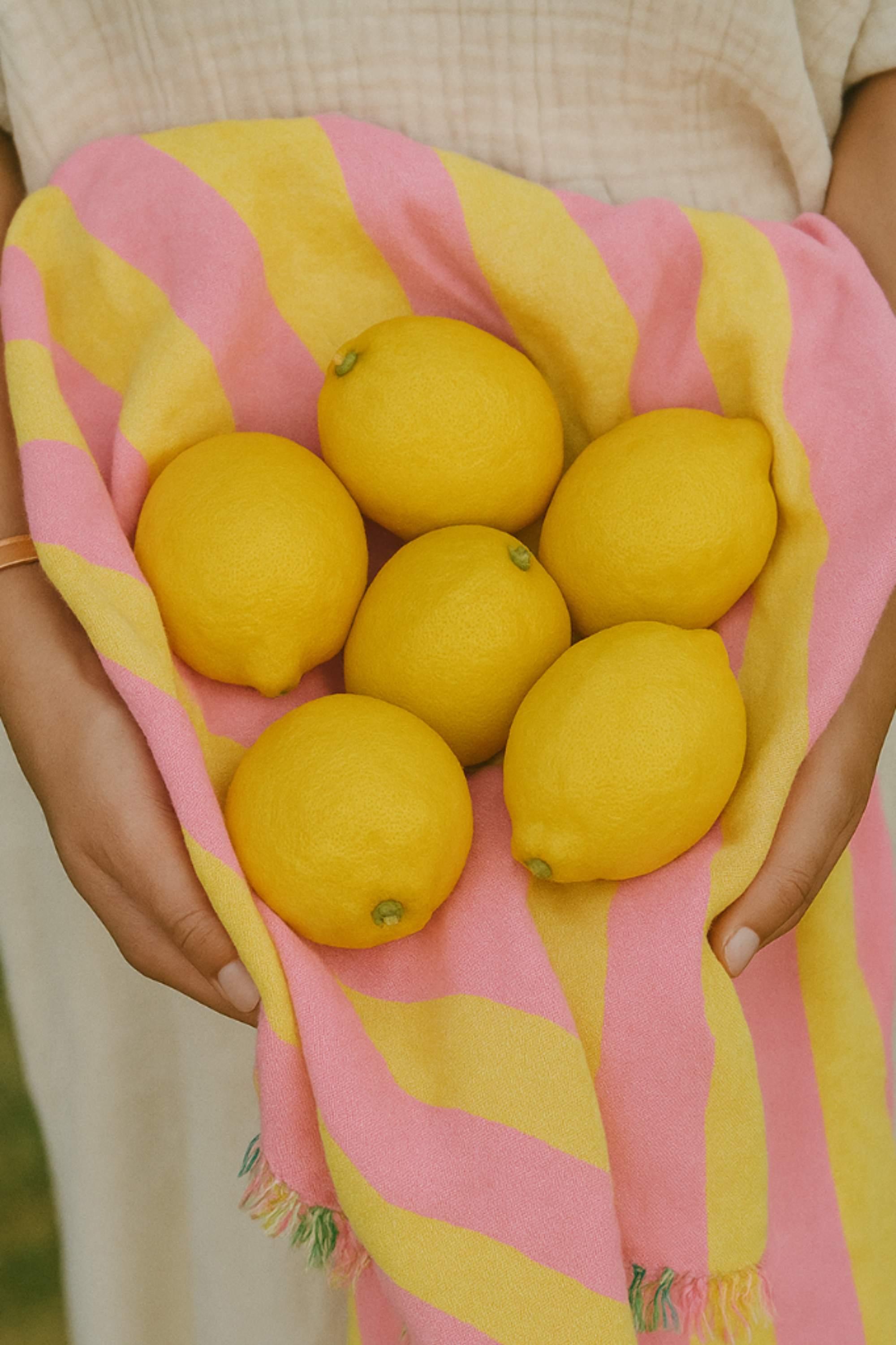 fouta_coton_jaune_rose