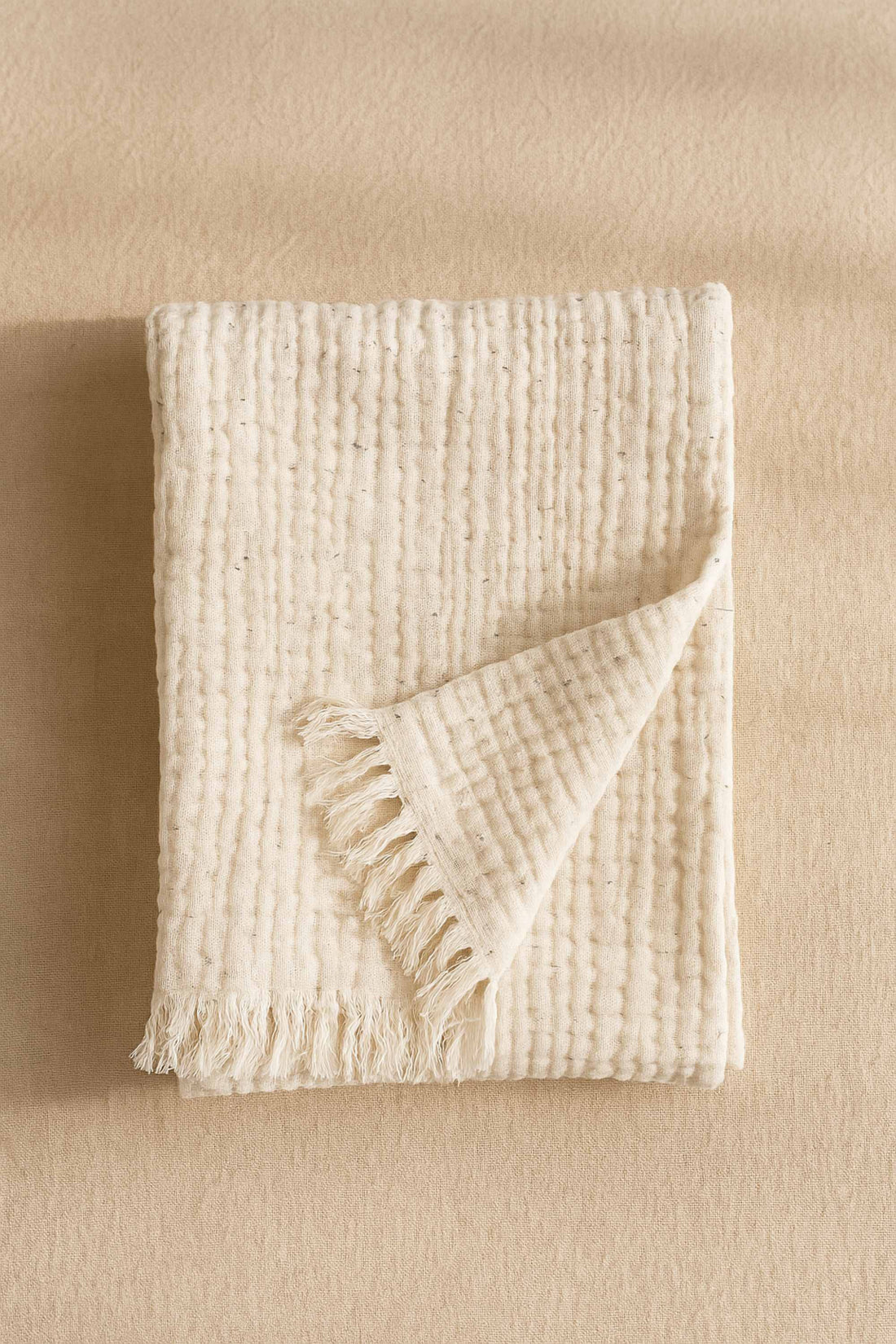fouta gaze coton beige