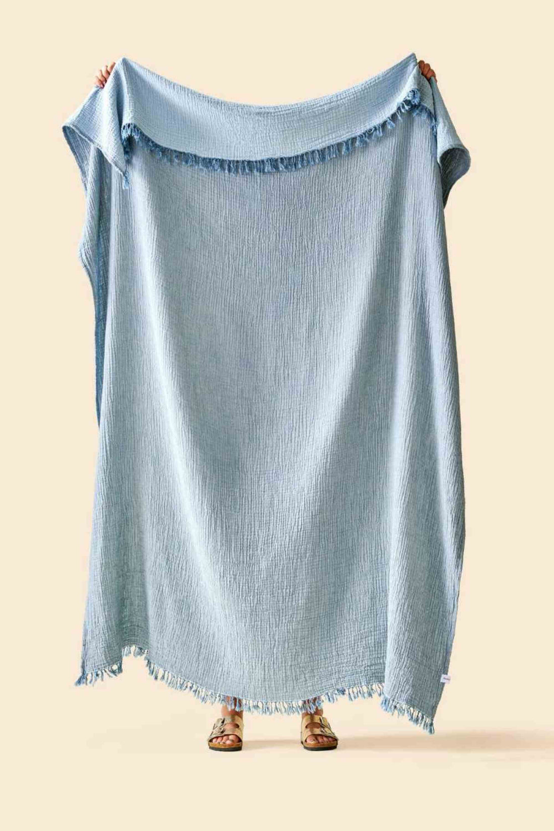 Gaze de coton bleu