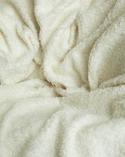 plaid beige teddy bouclette
