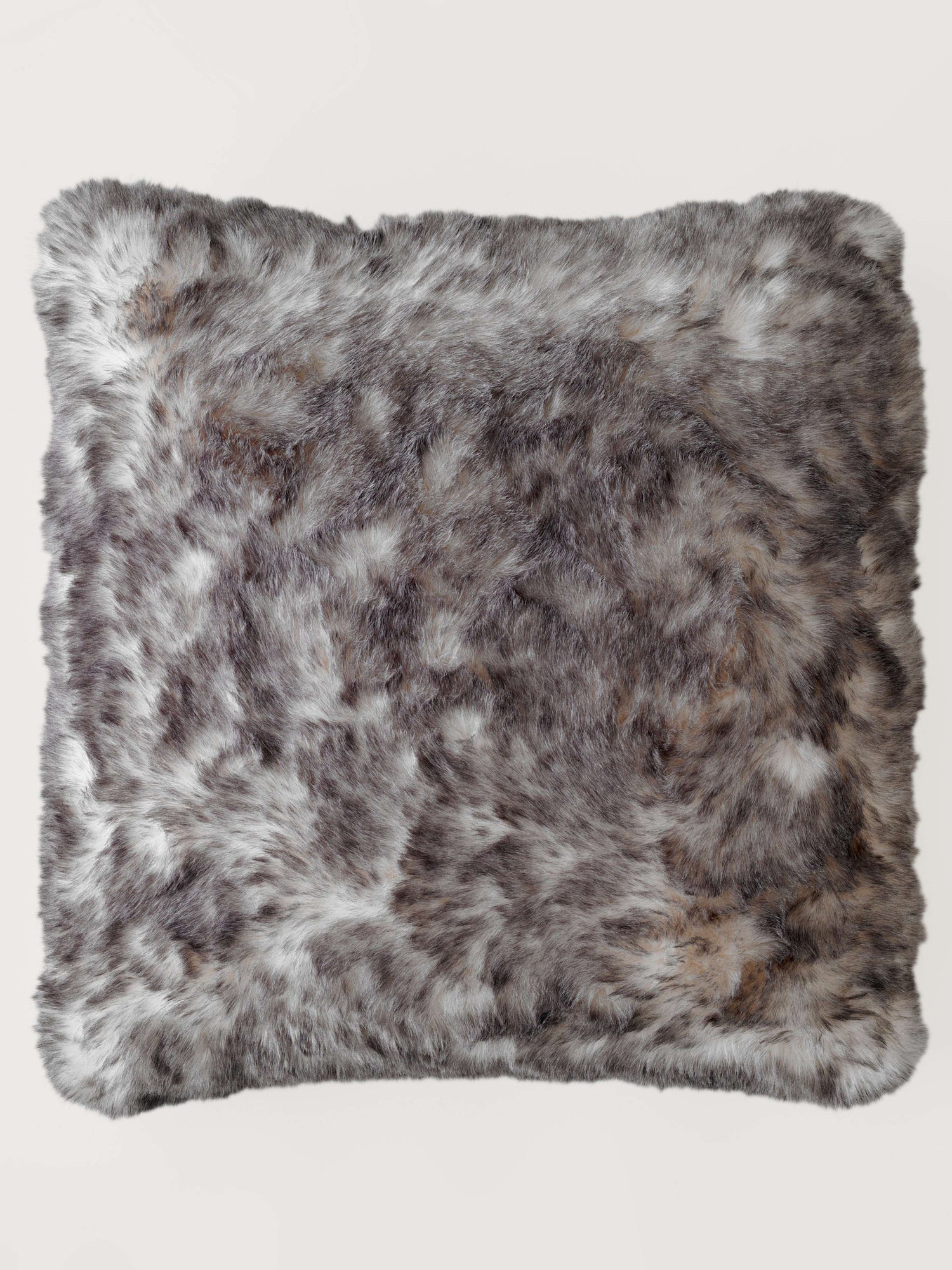 Sensation Faux Fur Cushion Gray